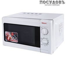 Saturn ST-MW7179 отдельностоящая микроволновая печь, 700 Вт, с грилем 800 Вт, 20 л, белая