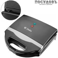 Delta DL-052 сэндвичница-гриль 215×125 мм, 800 Вт, цвет черный