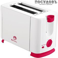 Василиса TC4-700 тостер на 2 шт, 700 Вт, цвет белый с малиновым