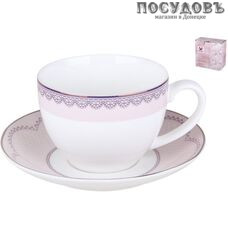 Quinsberry Madeline pink NBHHCS07 чайная пара, 290 мл, фарфор, 2 пр.
