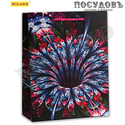 Dream cards Тропический цветок ПП-4177 пакет подарочный, 420×310×120 мм, бумага, матовая ламинация