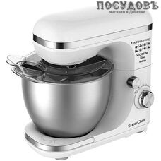 Viconte VC-363 миксер планетарный 5,0 л, 900 Вт, 7 скорости, цвет белый с серебристым