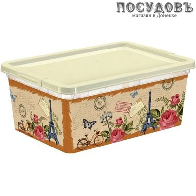 Полимербыт Classic 4351062 контейнер с крышкой, полипропилен, 190×160×90 мм, 1900 мл