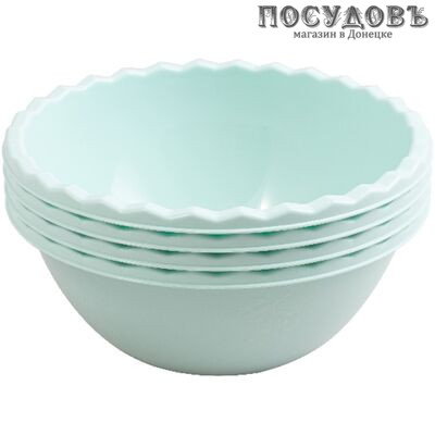 Полимербыт Laola 4368504 миски в наборе, пластик, 0,9 л, микс