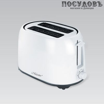 Maestro MR-702 тостер на 2 шт, 750 Вт, цвет белый