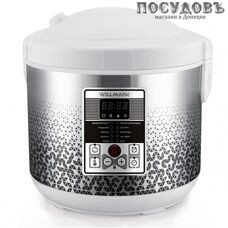 WillMark WMC-51OW мультиварка 900 Вт, 10 программ, чаша 5,0 л, антипригарное покрытие, цвет серый