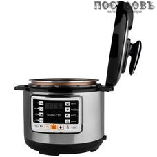 Scarlett SC-MC410P02 мультиварка 900 Вт, 9 программ, чаша 5,0 л, антипригарное покрытие, цвет серый с черным
