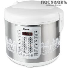 Scarlett SC-MC410S21 мультиварка 900 Вт, 30 программ, чаша 5,0 л, антипригарное покрытие, цвет серебристый