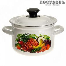 КМК Эквадор 41704-142/6-У4 кастрюля с крышкой, сталь эмалированная, 4,0 л, Ø220 мм, 2 пр. КМК Эквадор 41704-142/6-У4 кастрюля с крышкой, сталь эмалированная, 4,0 л, Ø220 мм, 2 пр.