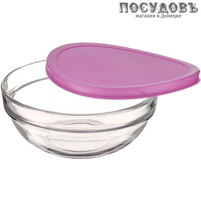 Pasabahce Chef's 53573SLB салатник с крышкой, стекло, Ø200 мм, 1500 мл, Россия 2 пр.