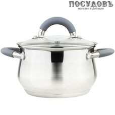 Mallony Toscana 002126 кастрюля с крышкой 2,6 л, сталь нержавеющая, четырехслойное капсульное дно