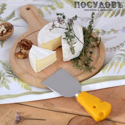 Мультидом Сырный ломтик DA50-137, нож-лопатка для мягких сыров, сталь нержавеющая