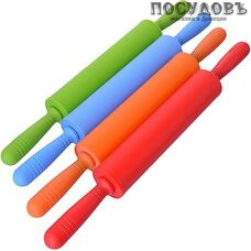 MAYER n BOCH 21340, скалка вращающаяся, Ø55×435 мм, силикон, пластмасса, цвет оранжевый