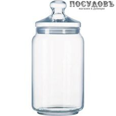 Luminarc Club 34819 банка для хранения с герметичной крышкой, 2000 мл, стекло, Франция 2 пр.