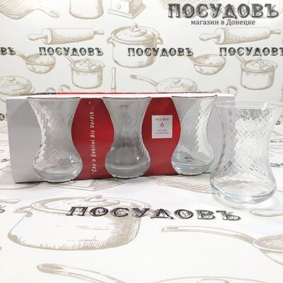 Pasabahce Tea Glasses 42781 стаканы в наборе, 125 мл, стекло, Турция, в упаковке 6 шт.