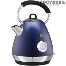 BQ Azur KT1826SW электрочайник, 2200 Вт, 1700 мл, сталь нержавеющая, синий