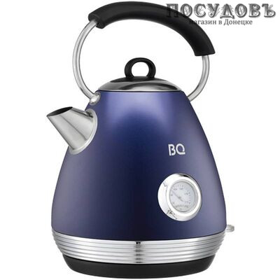 BQ Azur KT1826SW электрочайник, 2200 Вт, 1700 мл, сталь нержавеющая, синий