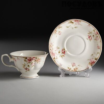 Beatrix Сицилия МН015P/1 чайная пара, 220 мл, фарфор, в подарочной упаковке 2 пр.