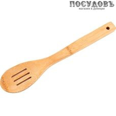 Agness 897-035, ложка с прорезями, 300×60 мм, бамбук 1 шт.
