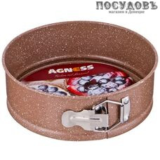 Agness 708-066 кразъемная форма, сталь угреродистая, мраморное антипригарное покрытие, Ø180×65 мм 1 шт.