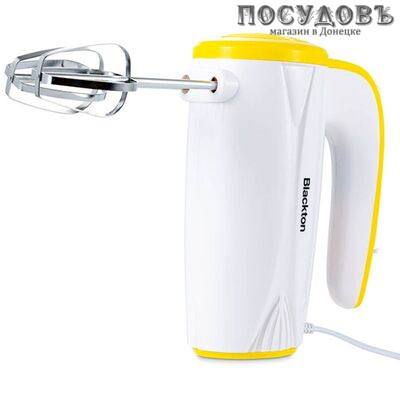 Blackton Bt MX320 миксер ручной, 300 Вт, 5 скоростей, цвет белый-желтый