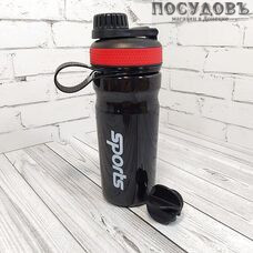 КНР Sports -YY-106 шейкер-бутылка с шариком, 600 мл, полипропилен