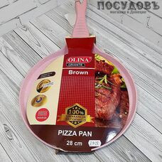 Olina Pizza Pan ZP-28 сковорода блинная, Ø280 мм, алюминий литой, мраморное покрытие