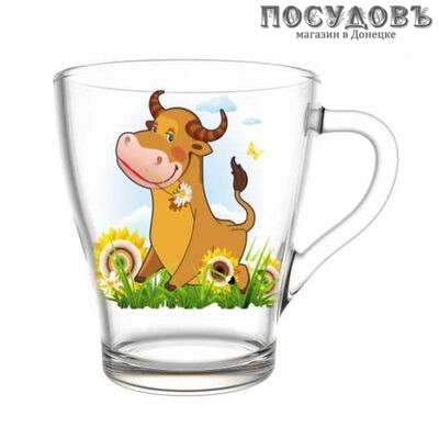 ДекоСтек Бычок 2018-Д Бычок кружка, 250 мл, стекло, без упаковки