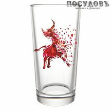 ДекоСтек Символ года БЫК 146-Д, стакан высокий 250 мл, стекло