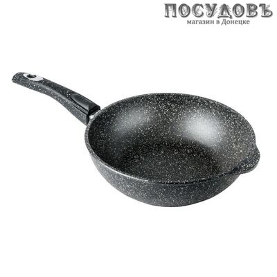 Горница Гранит ст2812аг сотейник Ø280×82 мм, алюминий литой, гранитное покрытие Pfluon, съемная ручка