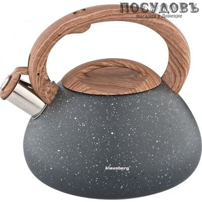 Klausberg KB-7250 чайник со свистком, 2,7 л, сталь нержавеющая