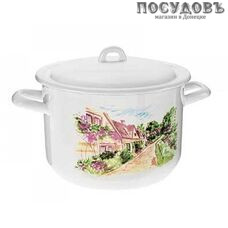 HITT Деревня С-16141/4ДЭ кастрюля с крышкой 4,3 л, сталь эмалированная HITT Деревня С-16141/4ДЭ кастрюля с крышкой 4,3 л, сталь эмалированная