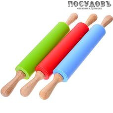 MAYER n BOCH 23330, скалка вращающаяся, Ø60×435 мм, силикон, пластмасса, цвет зеленый