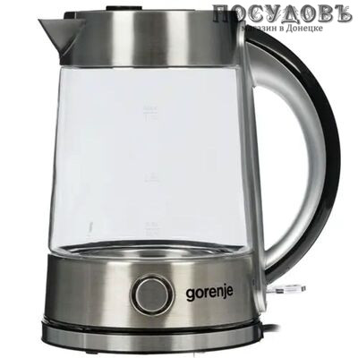 Gorenje K17G (KE7096) электрочайник, 2200 Вт, 1700 мл, стекло термостойкое, внутренняя подсветка