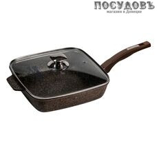 Мечта Premium Mokko с25902 сковорода с крышкой Ø240×50 мм, алюминий литой, гранитное покрытие Greblon