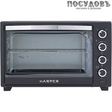 Harper HMO-48C11 печь электрическая 2000 Вт 48,0 л, с конвекцией, без гриля, черный