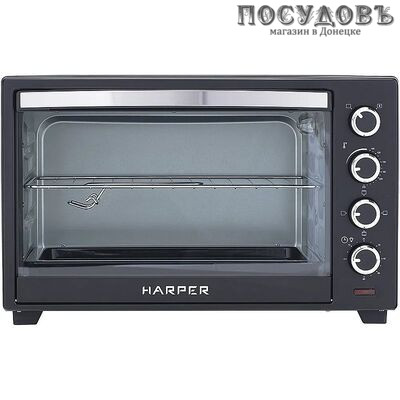 Harper HMO-48C11 печь электрическая 2000 Вт 48,0 л, с конвекцией, без гриля, черный