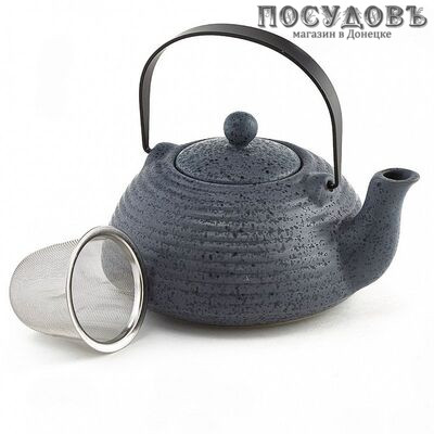 Rosario Ф19-022R чайник заварочный с фильтром, керамика, 800 мл, цвет серый