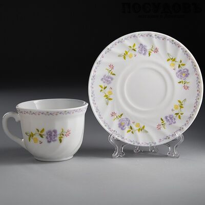 Teropal Виолетта 0002R/60-SK чайная пара, 200 мл, стеклокерамика, в упаковке 2 пр.