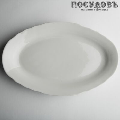 Дулёвский фарфор Белое 38382 блюдо, фарфор, Ø350 мм, Россия 1 шт.