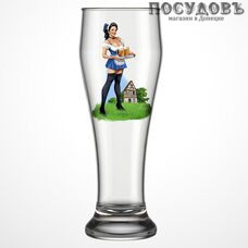 ДекоСтек Pin-up beer 303-Д, стакан пивной, Ø86×235 мм 500 мл, материал стекло, Россия, в упаковке 1 шт.