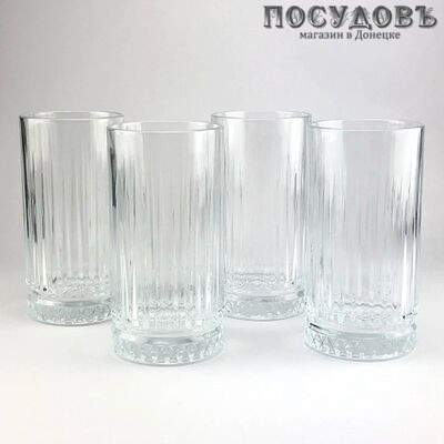 Pasabahce Elysia 520015B, стакан высокий 450 мл, стекло, в упаковке 4 шт.