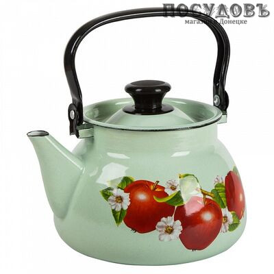 КМК 42715-123/6-У4 чайник, 3,0 л, сталь эмалированная, цвет салатный