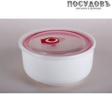 Коралл SXY112 контейнер для хранения с крышкой, фарфор, Ø160×h80 мм, 600 мл