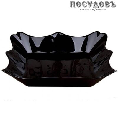 Luminarc Authentic Black g9046/J1407 тарелка глубокая, 225×225×40 мм, 600 мл, стекло упрочненное