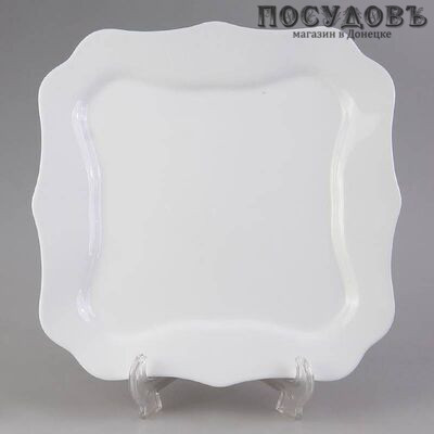 Luminarc Authentic White d8728/J1300 тарелка обеденная, 260×260 мм, стекло упрочненное