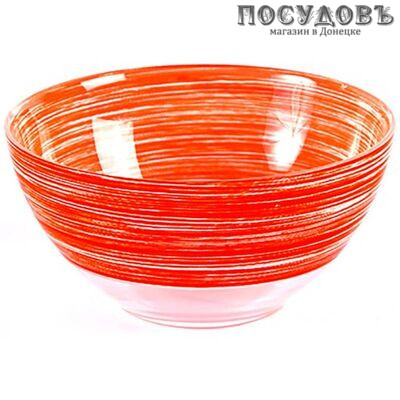 Luminarc Brush mania red P1377 салатник, Ø130 мм, стекло упрочненное
