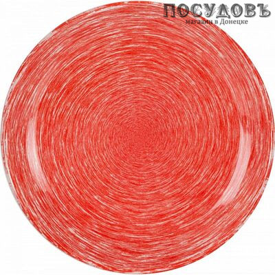 Luminarc Brush mania red P1380 тарелка десертная, Ø205 мм, стекло упрочненное