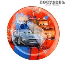 Luminarc Disney Cars 2 h1495/L2129 тарелка десертная, стекло упрочненное, Ø190 мм