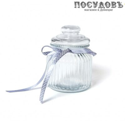 Attribute Fleur ABF135W банка для хранения со стеклянной крышкой, 650 мл, стекло